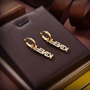 Fendi Earrings Gold 01 - 3