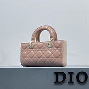 Dior D-Joy Bag Patent Leather Pink Size 22.5 × 12 × 5.5 cm - 4