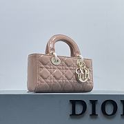 Dior D-Joy Bag Patent Leather Pink Size 22.5 × 12 × 5.5 cm - 2