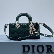 Dior D-Joy Bag Patent Leather Green Size 22.5 × 12 × 5.5 cm - 6