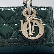 Dior D-Joy Bag Patent Leather Green Size 22.5 × 12 × 5.5 cm - 2