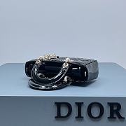 Dior D-Joy Bag Patent Leather Black Size 22.5 × 12 × 5.5 cm - 6