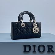 Dior D-Joy Bag Patent Leather Black Size 22.5 × 12 × 5.5 cm - 5