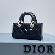 Dior D-Joy Bag Patent Leather Black Size 22.5 × 12 × 5.5 cm - 4