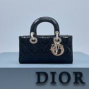 Dior D-Joy Bag Patent Leather Black Size 22.5 × 12 × 5.5 cm - 3