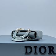 Dior D-Joy Bag Patent Leather Blue Size 22.5 × 12 × 5.5 cm - 4