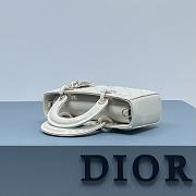 Dior D-Joy Bag Patent Leather White Size 22.5 × 12 × 5.5 cm - 2