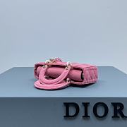 Dior D-Joy Bag Denim Pink Size 22.5 × 12 × 5.5 cm - 6