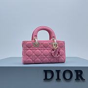 Dior D-Joy Bag Denim Pink Size 22.5 × 12 × 5.5 cm - 4
