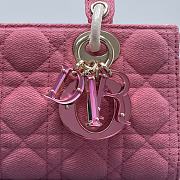 Dior D-Joy Bag Denim Pink Size 22.5 × 12 × 5.5 cm - 2