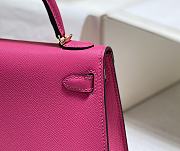 Hermes Kelly Rose Pink Size 19 cm - 4