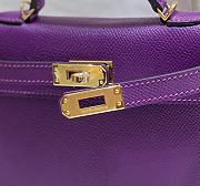 Hermes Kelly Purple Size 19 cm - 3