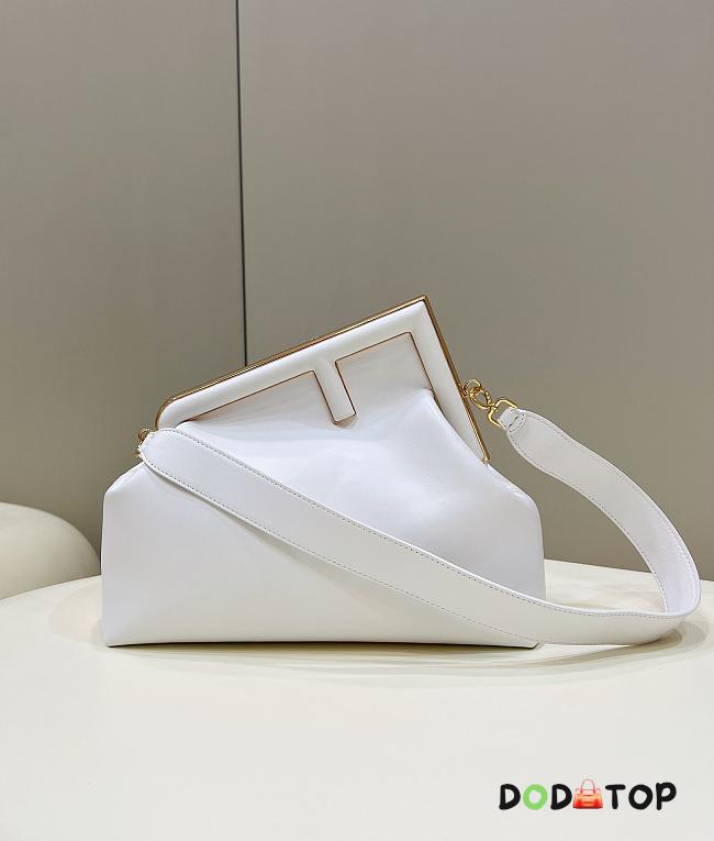 Fendi First Medium White Bag Size 32.5 x 15 x 23.5 cm - 1
