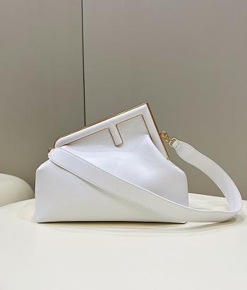 Fendi First Medium White Bag Size 32.5 x 15 x 23.5 cm