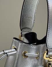 Fendi Mon Tresor Mini Bucket Bag Silver Size 18 × 12 × 10 cm - 6