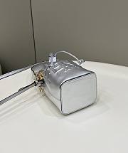Fendi Mon Tresor Mini Bucket Bag Silver Size 18 × 12 × 10 cm - 5