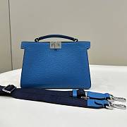 Fendi Peekaboo I Seeu Small Blue Men Bag Size 23 x 6 x 14 cm - 1