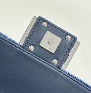 Fendi Baguette Sequins Blue Mini Bag Size 19 x 5 x 11 cm - 6