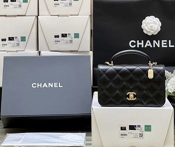 Chanel Small Handbag Black Size 12 x 20 x 8 cm