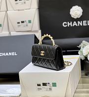 Chanel Kelly Clutch Handle Bag Black Size 18 x 10 x 4.5 cm - 5
