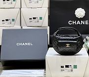 Chanel Half Moon Handle Black Bag Size 17.5 x 16 x 5 cm - 1