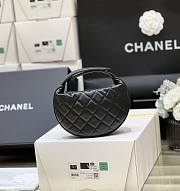Chanel Half Moon Handle Black Bag Size 17.5 x 16 x 5 cm - 5