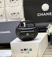Chanel Half Moon Handle Black Bag Size 17.5 x 16 x 5 cm - 3