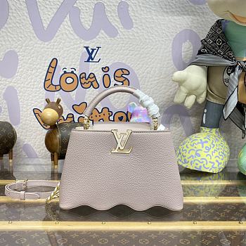 Louis Vuitton LV Capucines Small Handbag M22122 Purple Size 27 x 18 x 9 cm