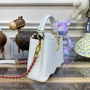 Louis Vuitton LV Capucines Mini Handbag M22121 White Size 21 x 14 x 8 cm - 6