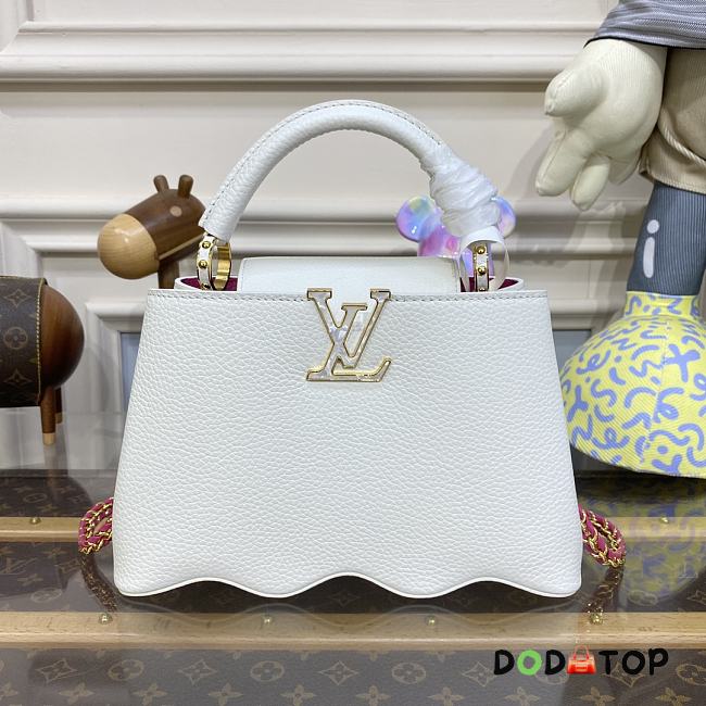 Louis Vuitton LV Capucines Small Handbag M22121 White Size 27 x 18 x 9 cm - 1