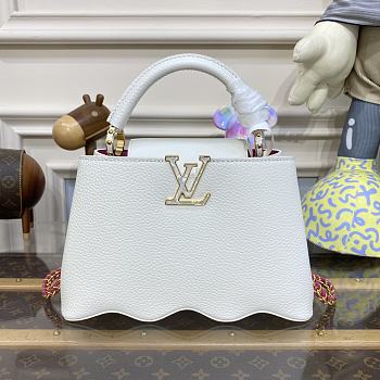 Louis Vuitton LV Capucines Small Handbag M22121 White Size 27 x 18 x 9 cm