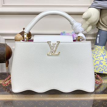Louis Vuitton LV Capucines Medium Handbag M22121 White Size 31 x 21 x 11 cm