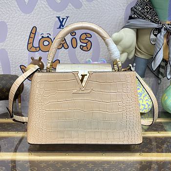 Louis Vuitton LV Capucines Medium Handbag M48865 Pink Size 31 x 21 x 11 cm