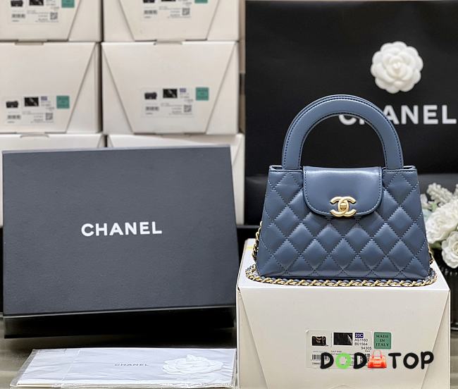 Chanel Kelly Mini Blue Bag Size 13 x 19 x 7 cm - 1