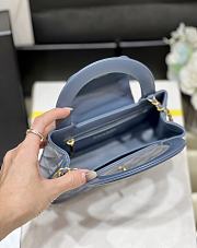 Chanel Kelly Mini Blue Bag Size 13 x 19 x 7 cm - 6