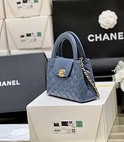 Chanel Kelly Mini Blue Bag Size 13 x 19 x 7 cm - 4