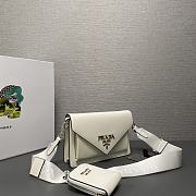 Prada Mini Branded Envelope Bag White Size 20 x 12 x 4 cm - 4