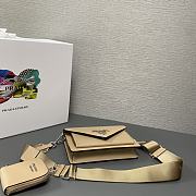 Prada Mini Branded Envelope Bag Beige Size 20 x 12 x 4 cm - 4