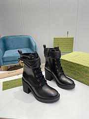 Gucci Lace-up Boots Black - 1