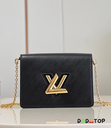 Louis Vuitton Twist Belt Chain Wallet Black Size 19 x 13.5 x 4.2 cm  - 1