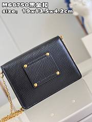 Louis Vuitton Twist Belt Chain Wallet Black Size 19 x 13.5 x 4.2 cm  - 6