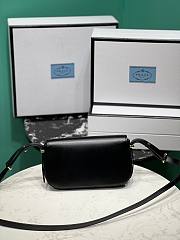 Prada Triangle Flap Leather Shoulder Black Bag Size 20.5 x 10.5 x 4 cm - 3