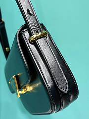 Prada Triangle Flap Leather Shoulder Black Bag Size 20.5 x 10.5 x 4 cm - 5