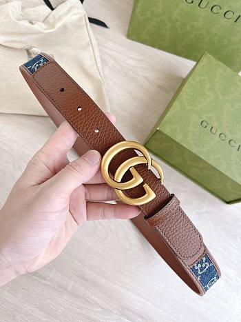 Gucci Belt 3.0 cm Gold/Silver