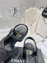 Chanel Sandals Black/White/Beige  - 6