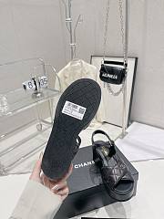 Chanel Sandals Black/White/Beige  - 5