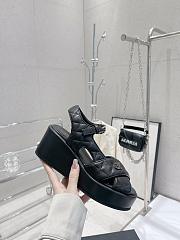 Chanel Sandals Black/White/Beige  - 4