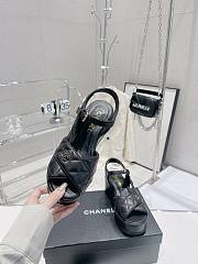Chanel Sandals Black/White/Beige  - 3