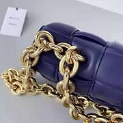 Bottega Veneta Chain Cassette Padded Intrecciato Leather Purple Size 18 x 26 x 8 cm - 5