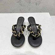 Bottega Veneta Dot Black/White/Brown Sandals - 1